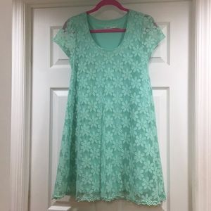 🔥FINAL PRICE DROP⬇️ Teal Floral A-line Dress